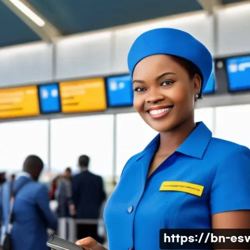 Home 11 에스와티니에서 SIM 카드 구입하기 - **Prompt**: A vibrant, realistic photo of a traveler (adult, female, fully clothed in comfortable tr...